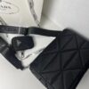 PRADA Imported Parachute Fabric with Leather Trim