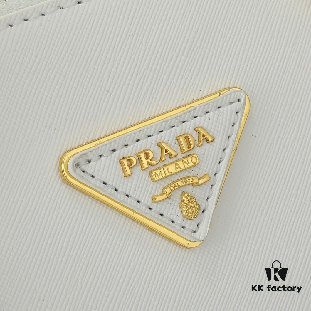 House Super Hot Selling Killer Bag, Saffiano Leather, Dual Top Handles, Detachable Adjustable Leather Shoulder Strap, Gold-Tone Hardware, Triangular Leather Patch with Metal Engraved Logo, Snap Button Closure on Sides, Two Exterior Zip Pockets, Three Interior Pockets Including One Zippered Pocket, Prada-Branded Lining