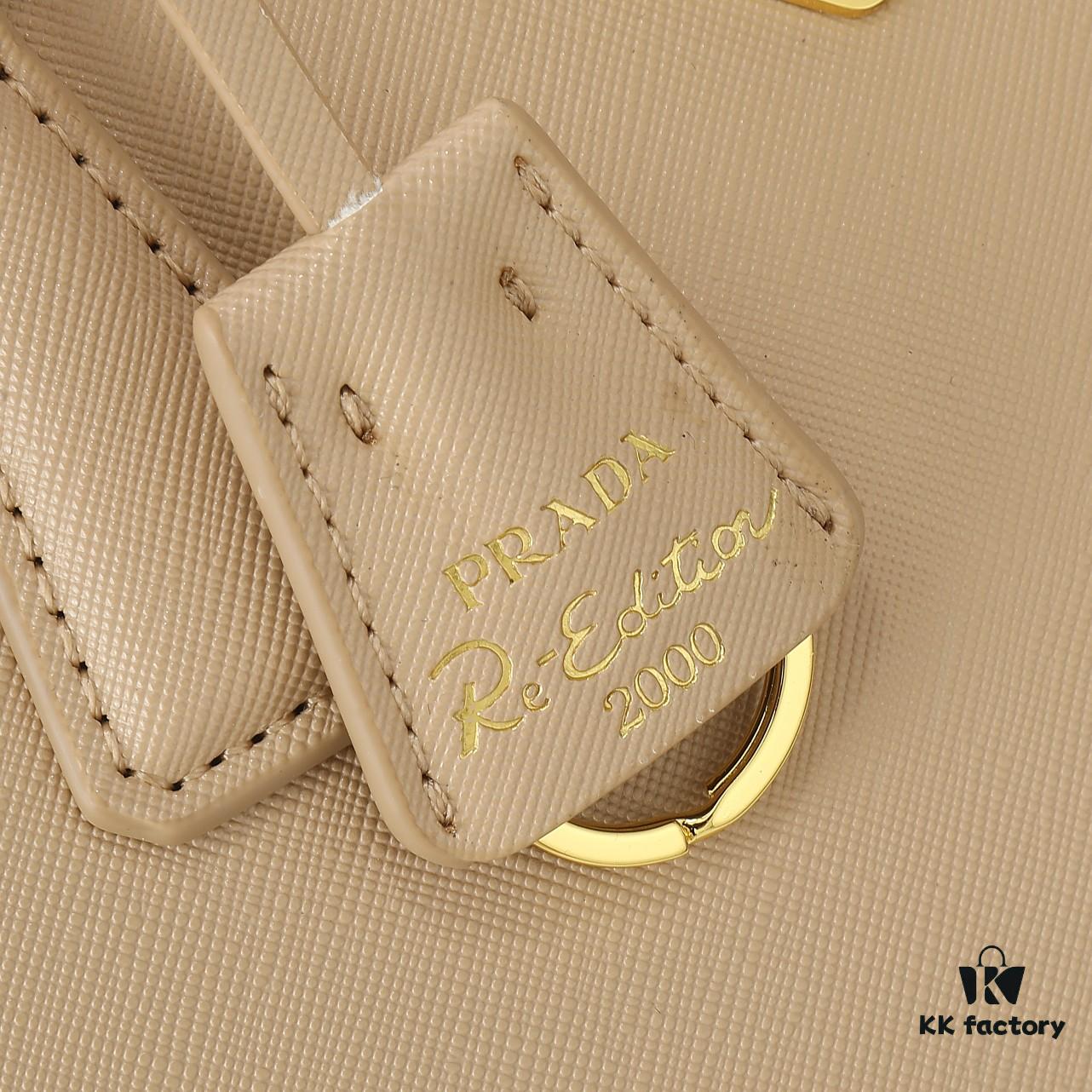 House Super Hot Selling Killer Bag, Saffiano Leather, Dual Top Handles, Detachable Adjustable Leather Shoulder Strap, Gold-Tone Hardware, Triangular Leather with Metal Engraved Logo, Snap Button Closure on Sides, Two Exterior Zip Pockets, Three Interior Compartments Including One Zippered Pocket, Prada-Branded Lining