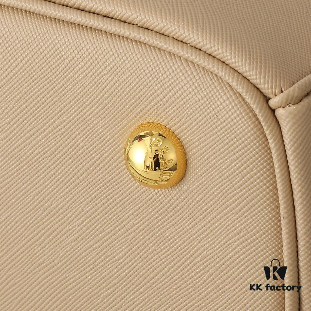 House Super Hot Selling Killer Bag, Saffiano Leather, Dual Top Handles, Detachable Adjustable Leather Shoulder Strap, Gold-Tone Hardware, Triangular Leather with Metal Engraved Logo, Snap Button Closure on Sides, Two Exterior Zip Pockets, Three Interior Compartments Including One Zippered Pocket, Prada-Branded Lining