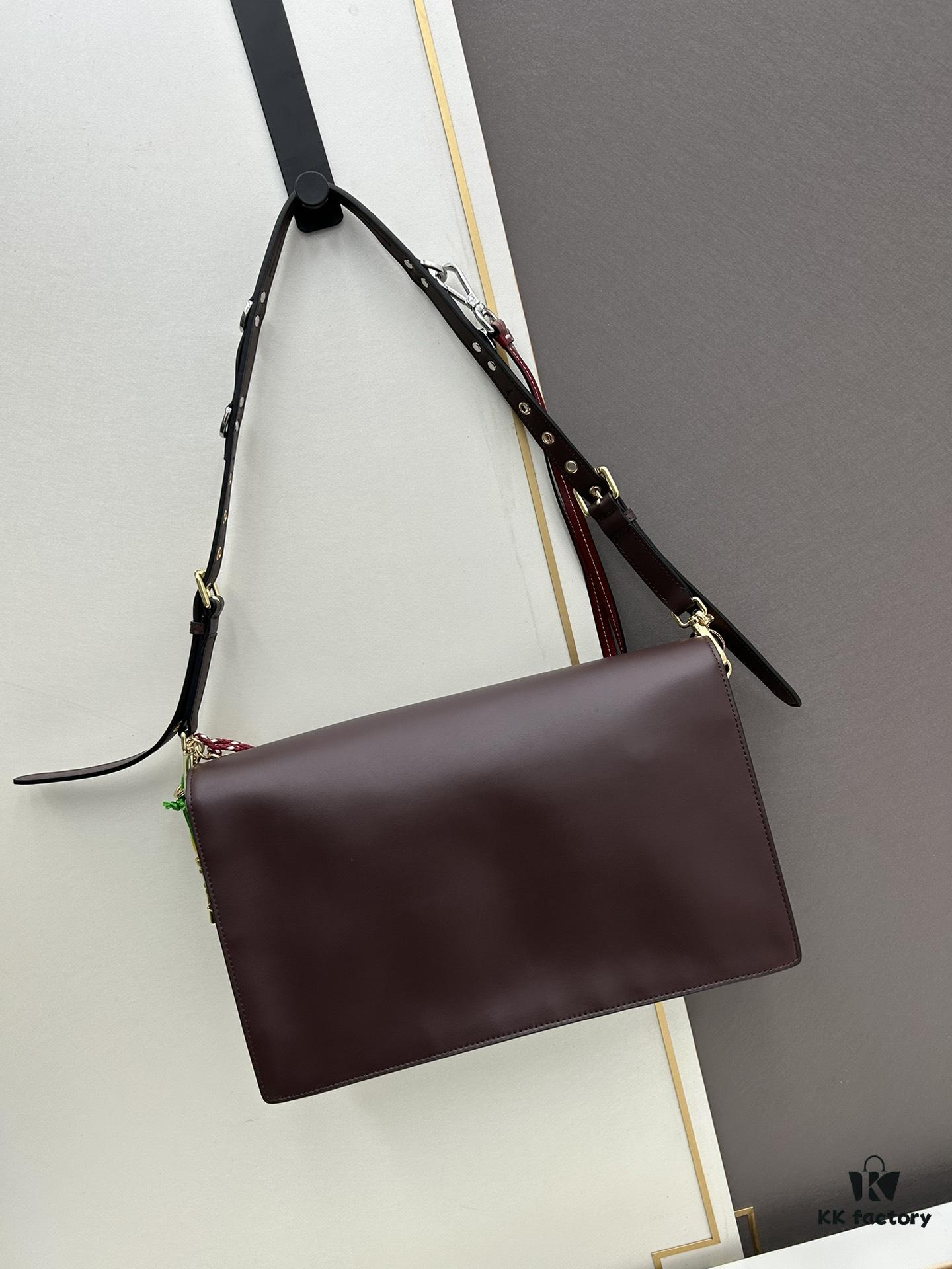 Large PRADA Cabinet Version with Gift Box, Celebrity Same Style 🎉 First-Layer Cowhide [Original Order Quality + Matching Cabinet Metal Hardware], Soft and Comfortable Touch, High Capacity