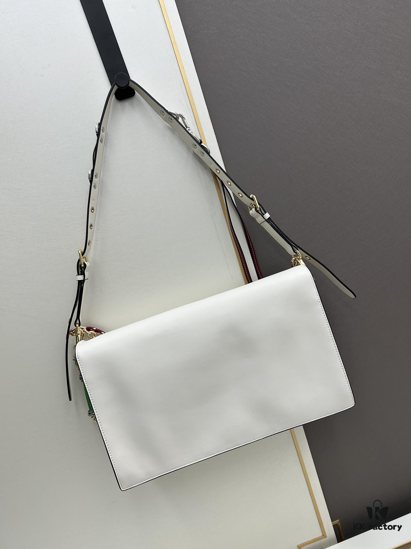 Large PRADA Counter Exclusive with Gift Box, Celebrity Same Style 🎉 Top Grain Leather [Original Order Quality + Matched Counter Hardware]