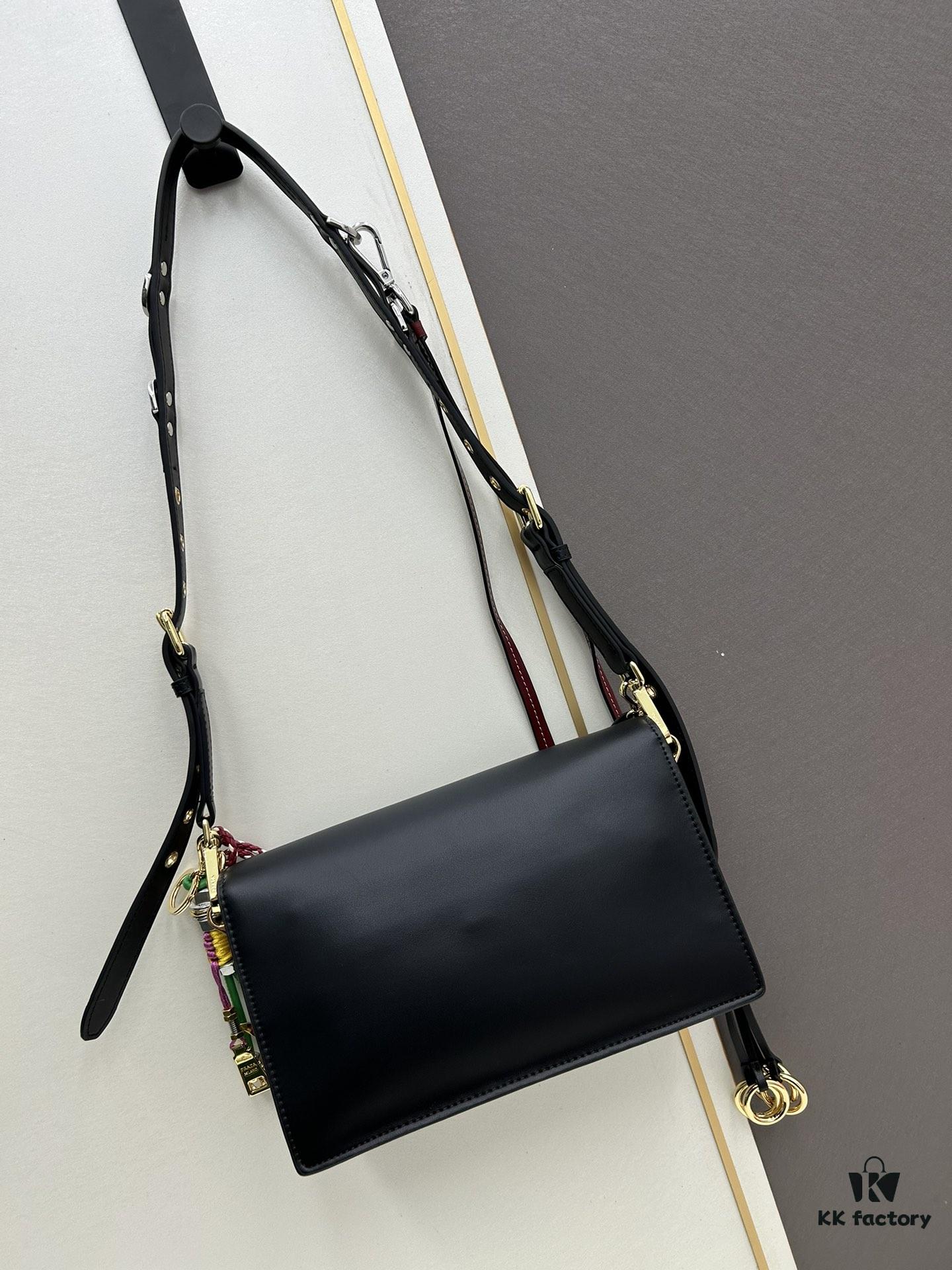 Small PRADA Counter with Gift Box, Celebrity Same Style 🎉 First Layer Cowhide [Original Quality + Matching Counter Hardware]