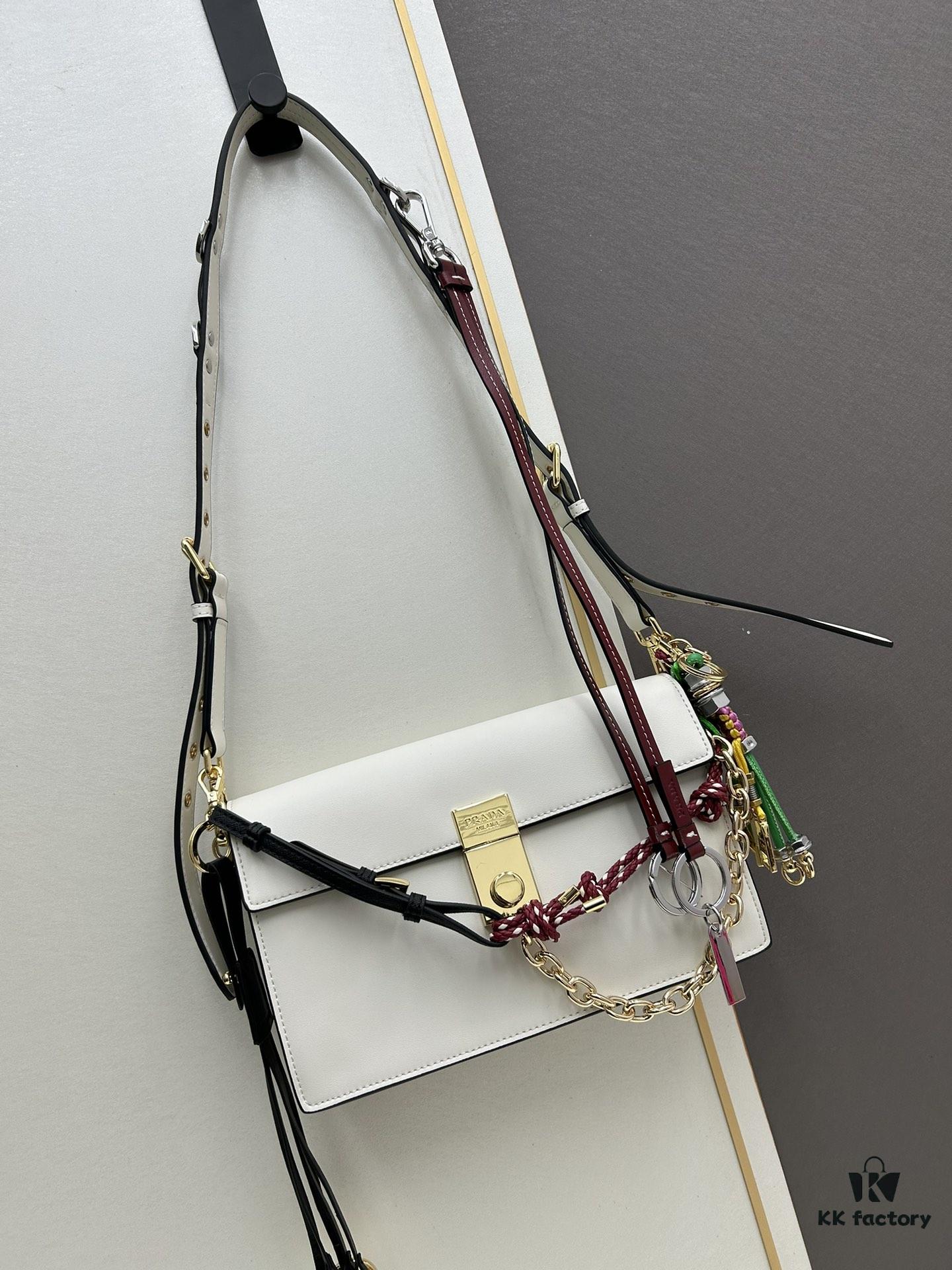 Small PRADA Counter with Gift Box, Celebrity Same Style 🎉 Genuine Leather [Original Quality + Matching Counter Hardware], Soft and Comfortable Touch, Large Capacity