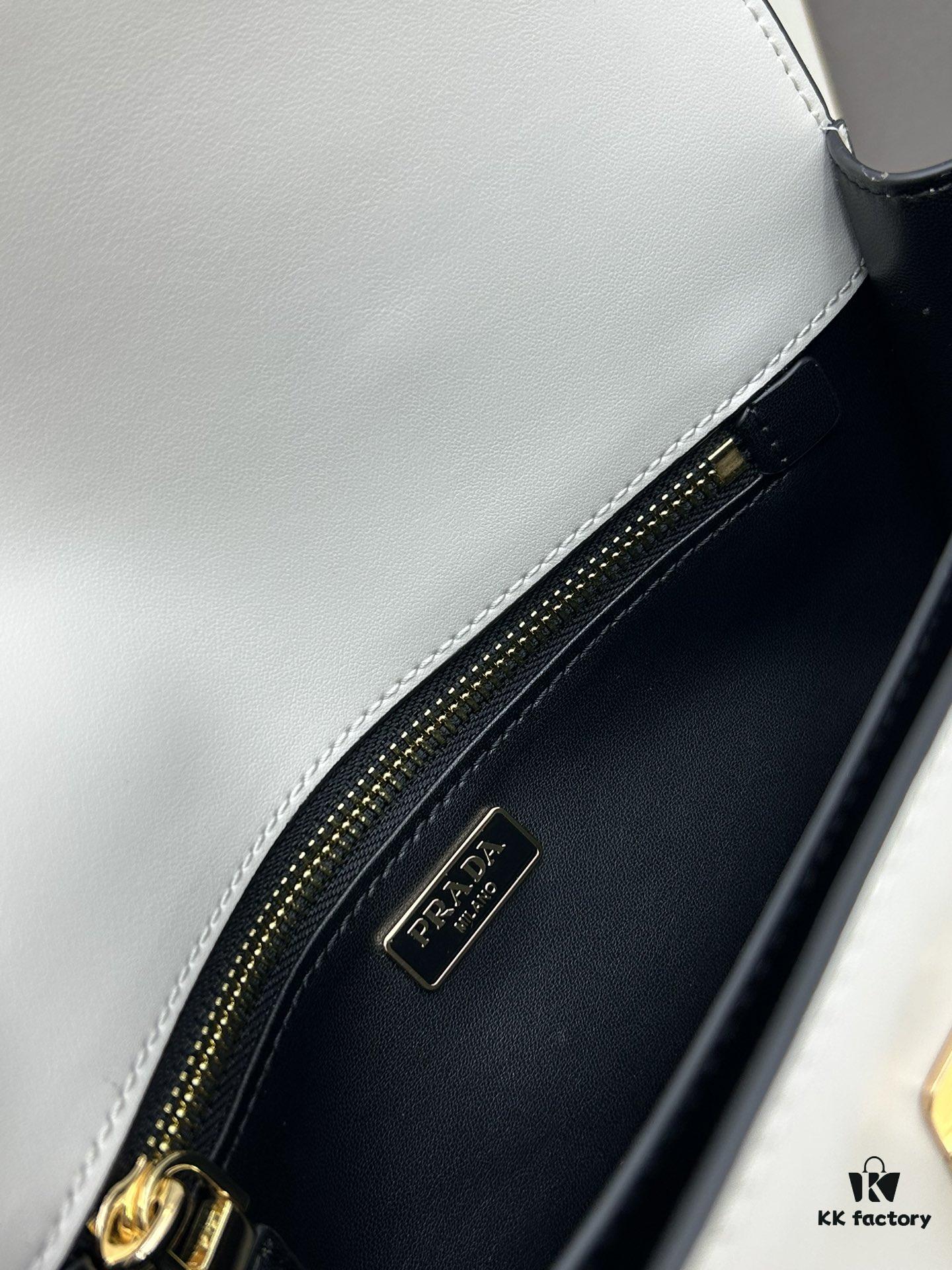 Small PRADA Counter with Gift Box, Celebrity Same Style 🎉 Genuine Leather [Original Quality + Matching Counter Hardware], Soft and Comfortable Touch, Large Capacity