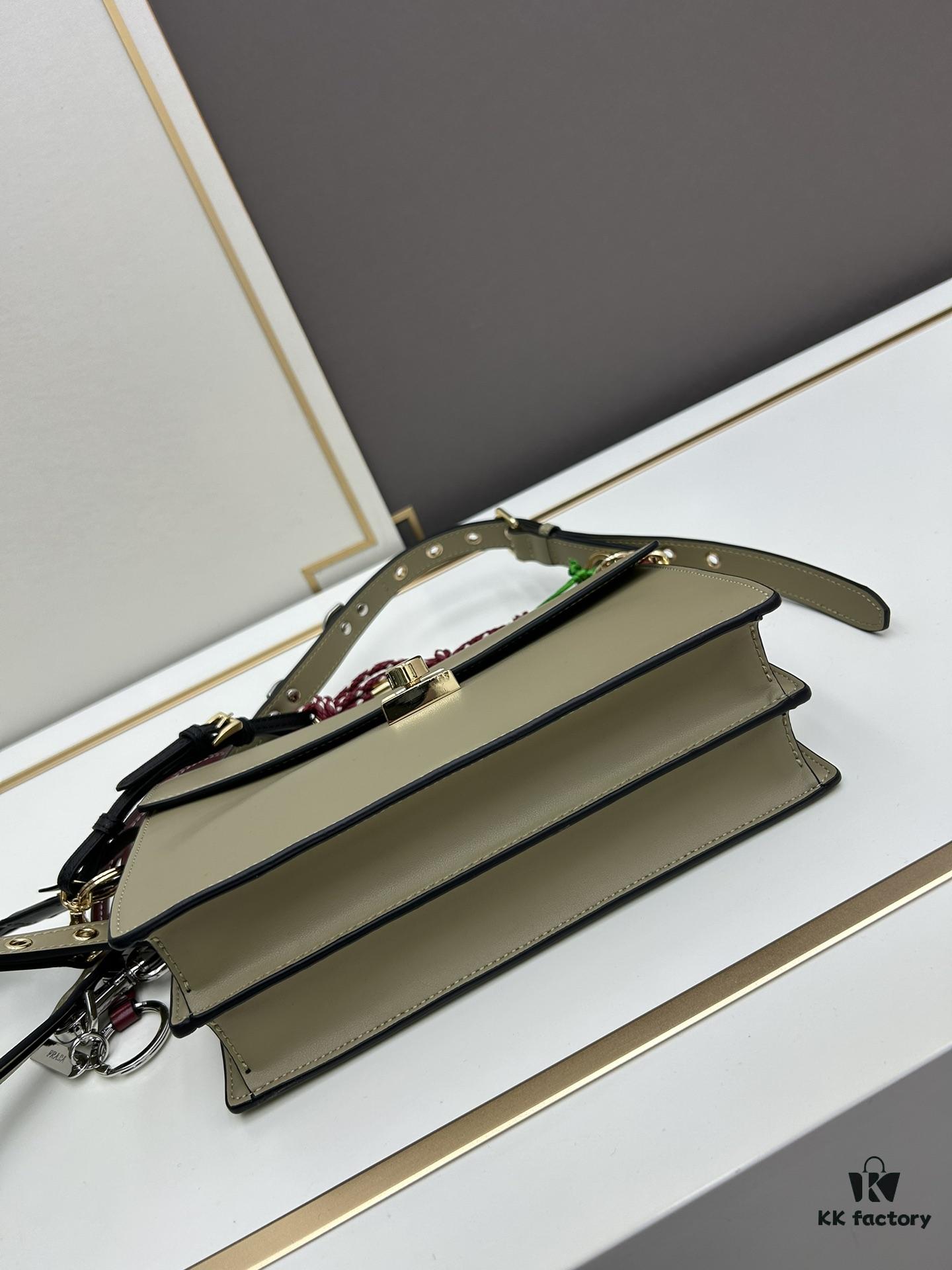 Small PRADA Counter with Gift Box, Celebrity Same Style 🎉 Top-Grade Cowhide [Original Quality + Matching Counter Hardware]