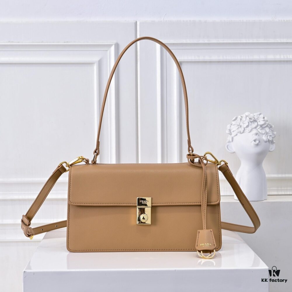 ✨New Launch✨ 2025 PRADA Pre-Spring Soft Sound Handbag – Imported Plain Calfskin Leather