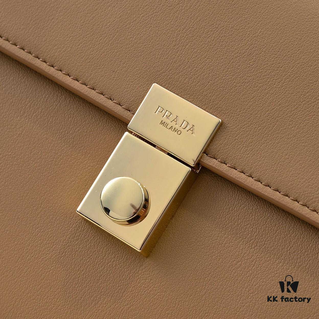 ✨New Launch✨ 2025 PRADA Pre-Spring Soft Sound Handbag – Imported Plain Calfskin Leather