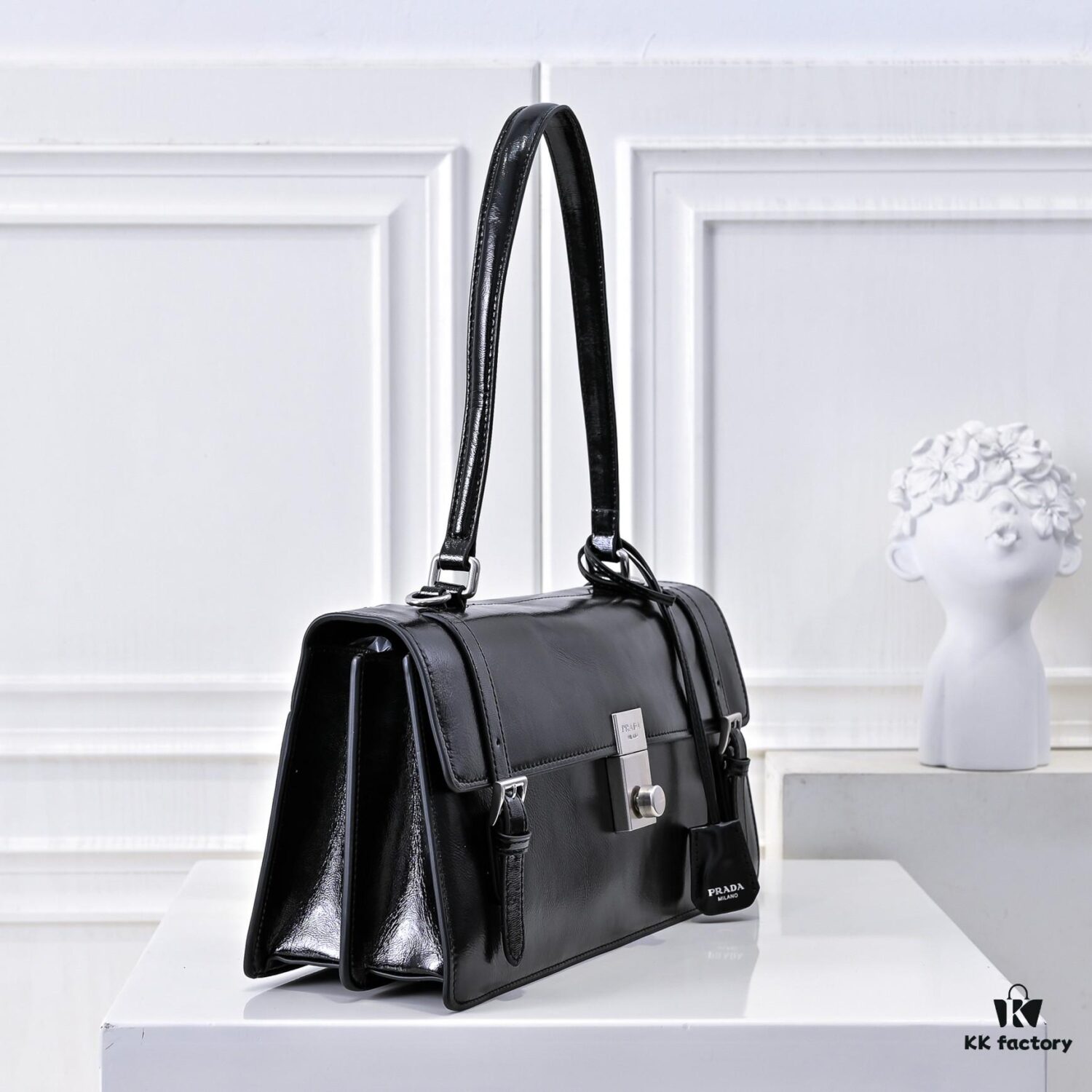 PRADA 2025 Spring Collection Soft Sound Handbag in Suede Oil Wax Leather