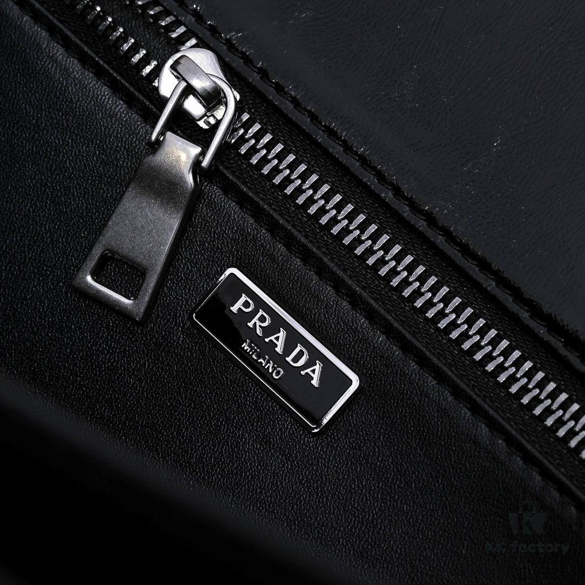 PRADA 2025 Spring Collection Soft Sound Handbag in Suede Oil Wax Leather