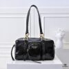 PRADA 2025 Spring New Arrival Oil-Waxed Leather Tote Bag