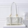 PRADA 2025 Spring New Arrival Oil-Waxed Leather Tote Bag
