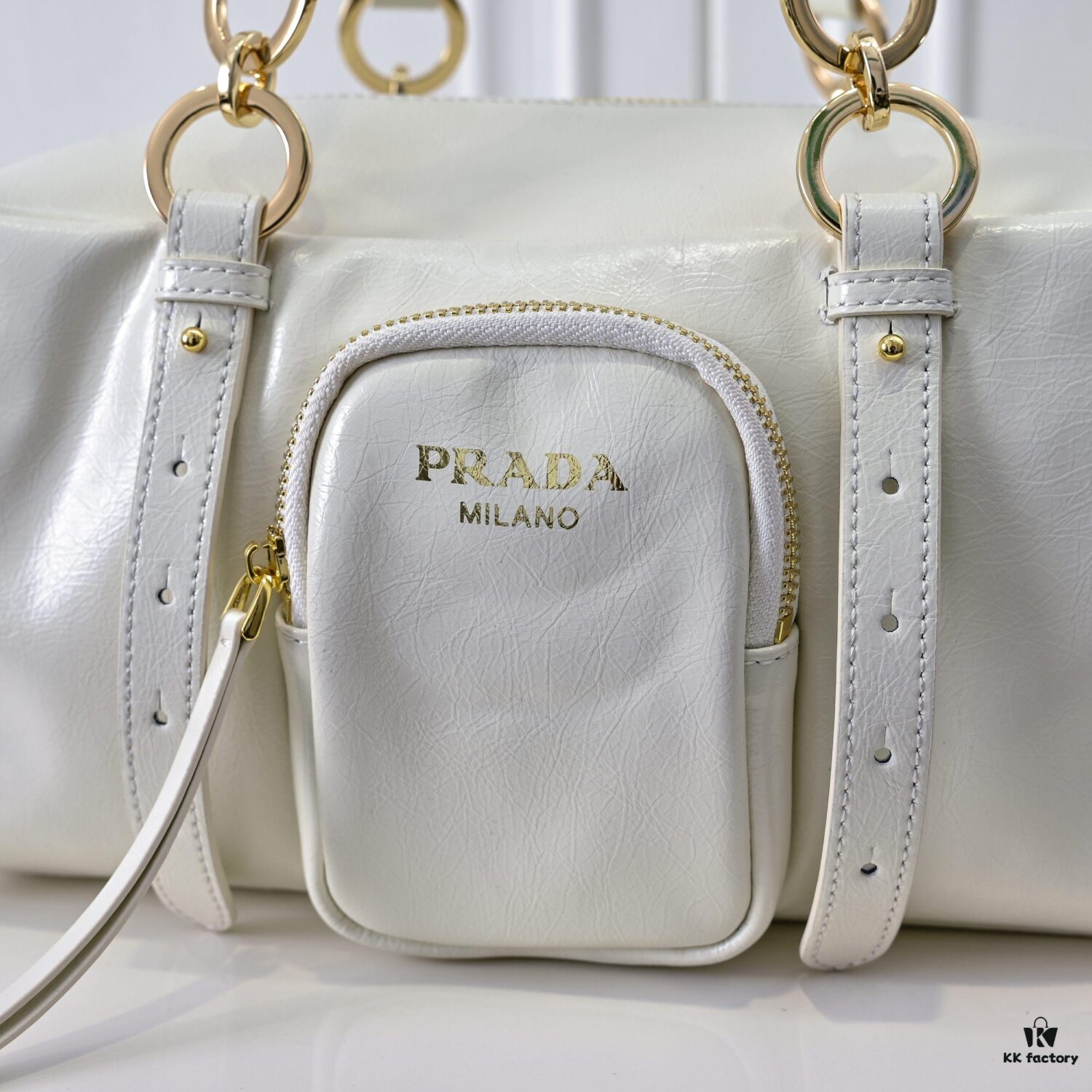 PRADA 2025 Spring New Arrival Oil-Waxed Leather Tote Bag