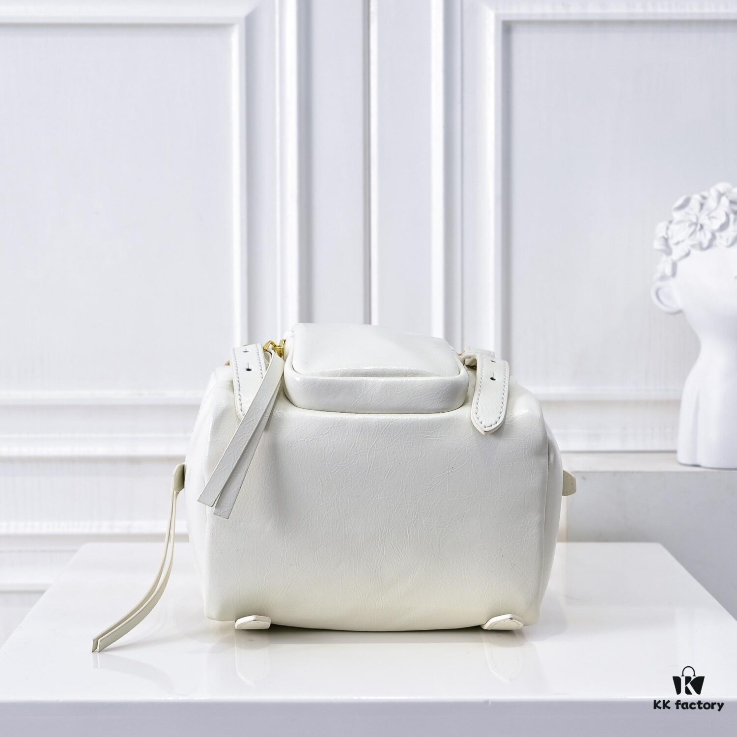 PRADA 2025 Spring New Arrival Waxed Leather Tote Bag