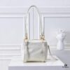 PRADA 2025 Spring New Arrival Waxed Leather Tote Bag
