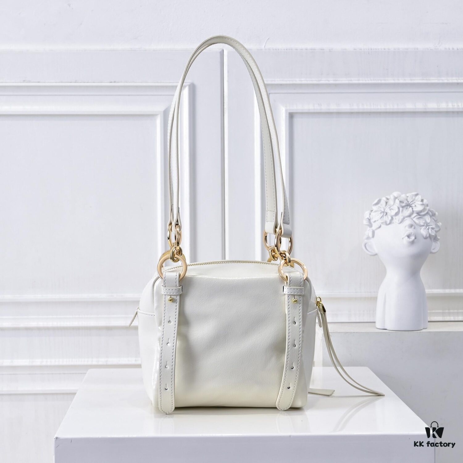 PRADA 2025 Spring New Arrival Waxed Leather Tote Bag