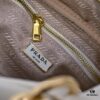 PRADA 2025 Spring New Arrival Waxed Leather Tote Bag