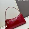 PRADA New Arrival at Official Counter (Full Leather Series) - Top-Grain Crinkled Lacquer Calfskin & Suede Lock Bag