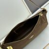 PRADA New Arrival Genuine Leather Shoulder Bag - Full Top Grain Wrinkled Lacquer Cowhide & Suede Closure Bag