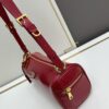 PRADA Genuine Full-Grain Wrinkled Lacquer Calfskin & Suede Shoulder Bag - Original Order Quality with Matching Store Hardware