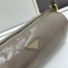 PRADA New Arrival Original Quality Full-Grain Wrinkled Painted Calfskin - Suede Lock Bag
