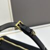 PRADA New Arrival Genuine Top-Grade Full Grain Wrinkled Lacquer Cowhide & Suede Shoulder Bag