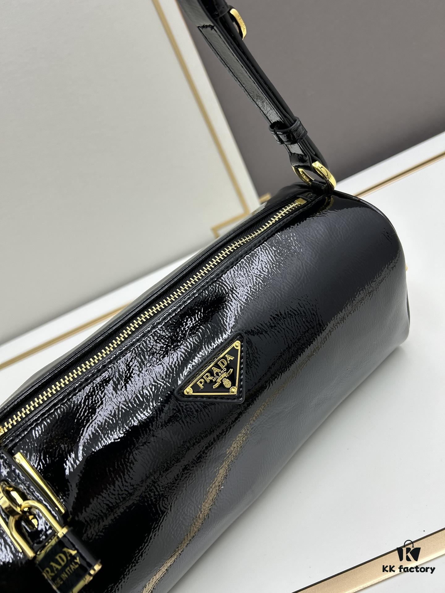 PRADA New Arrival Genuine Lambskin & Suede Crossbody Bag - Original Quality with Matching Hardware