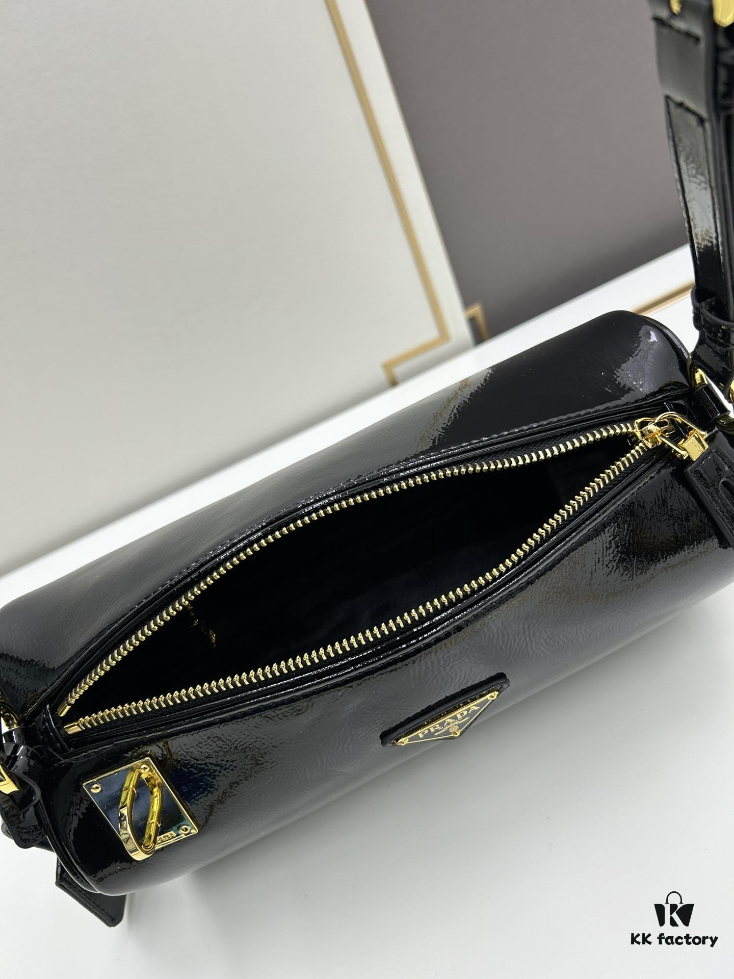 PRADA New Arrival Genuine Lambskin & Suede Crossbody Bag - Original Quality with Matching Hardware