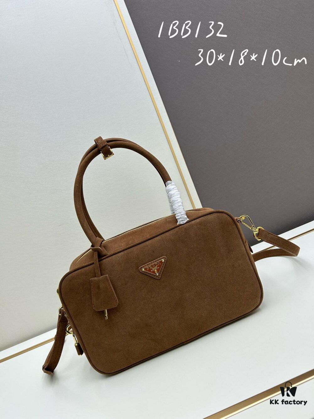 Nylon with Genuine Leather Trim, PRADA Counter New Arrival - Original Quality with Matching Hardware