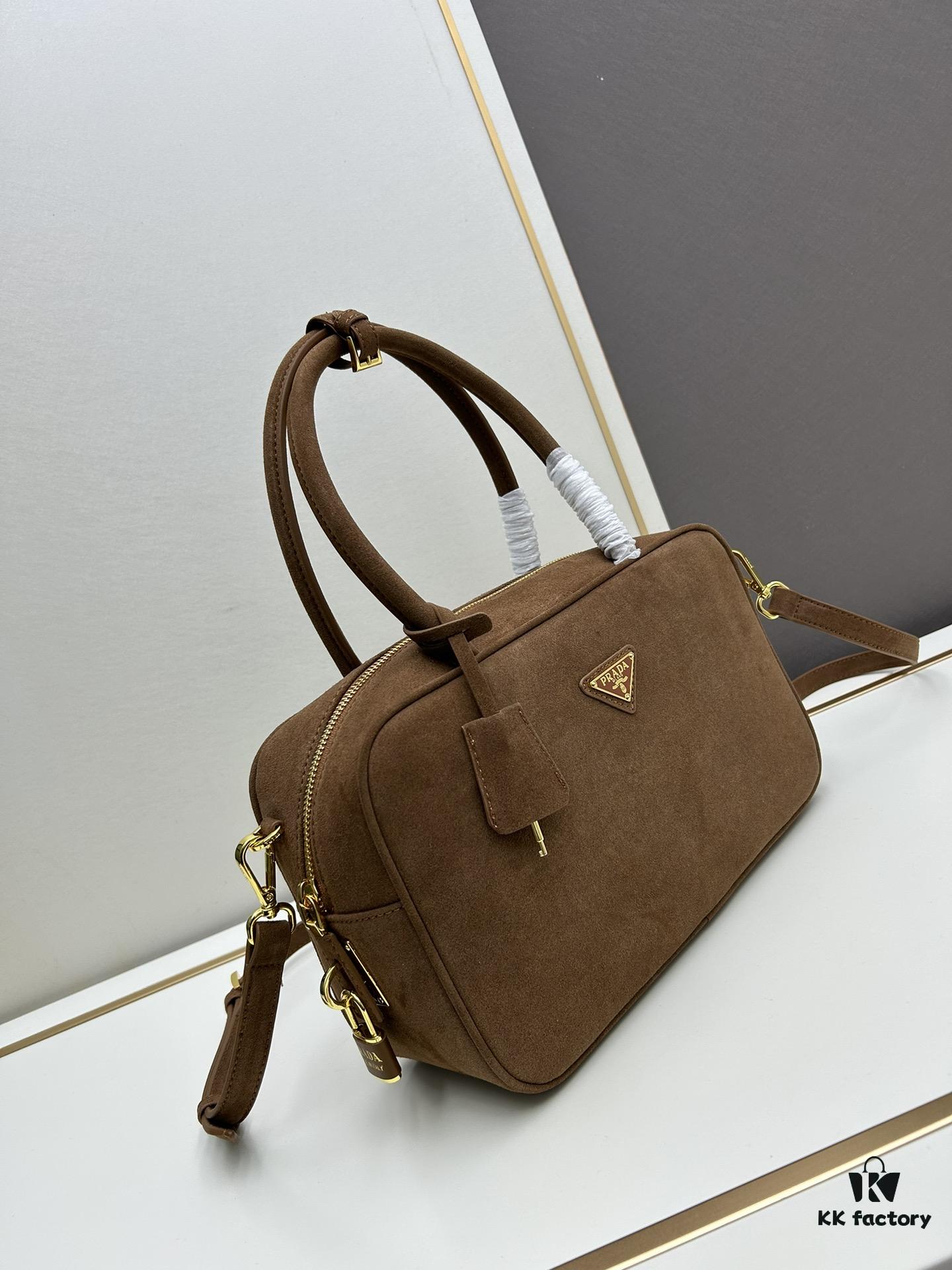 Nylon with Genuine Leather Trim, PRADA Counter New Arrival - Original Quality with Matching Hardware
