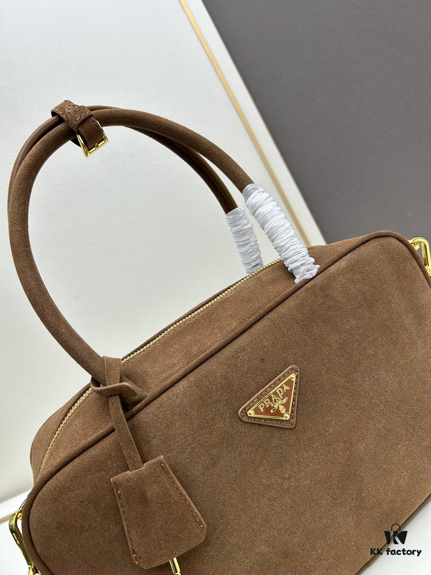 Nylon with Genuine Leather Trim, PRADA Counter New Arrival - Original Quality with Matching Hardware