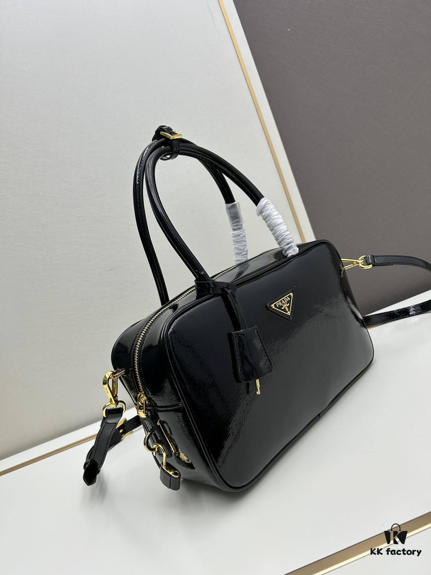 Nylon with Genuine Leather Trim, PRADA Counter New Arrival - Original Quality Matched to Counter Hardware, Re-Nylon Tote Bag