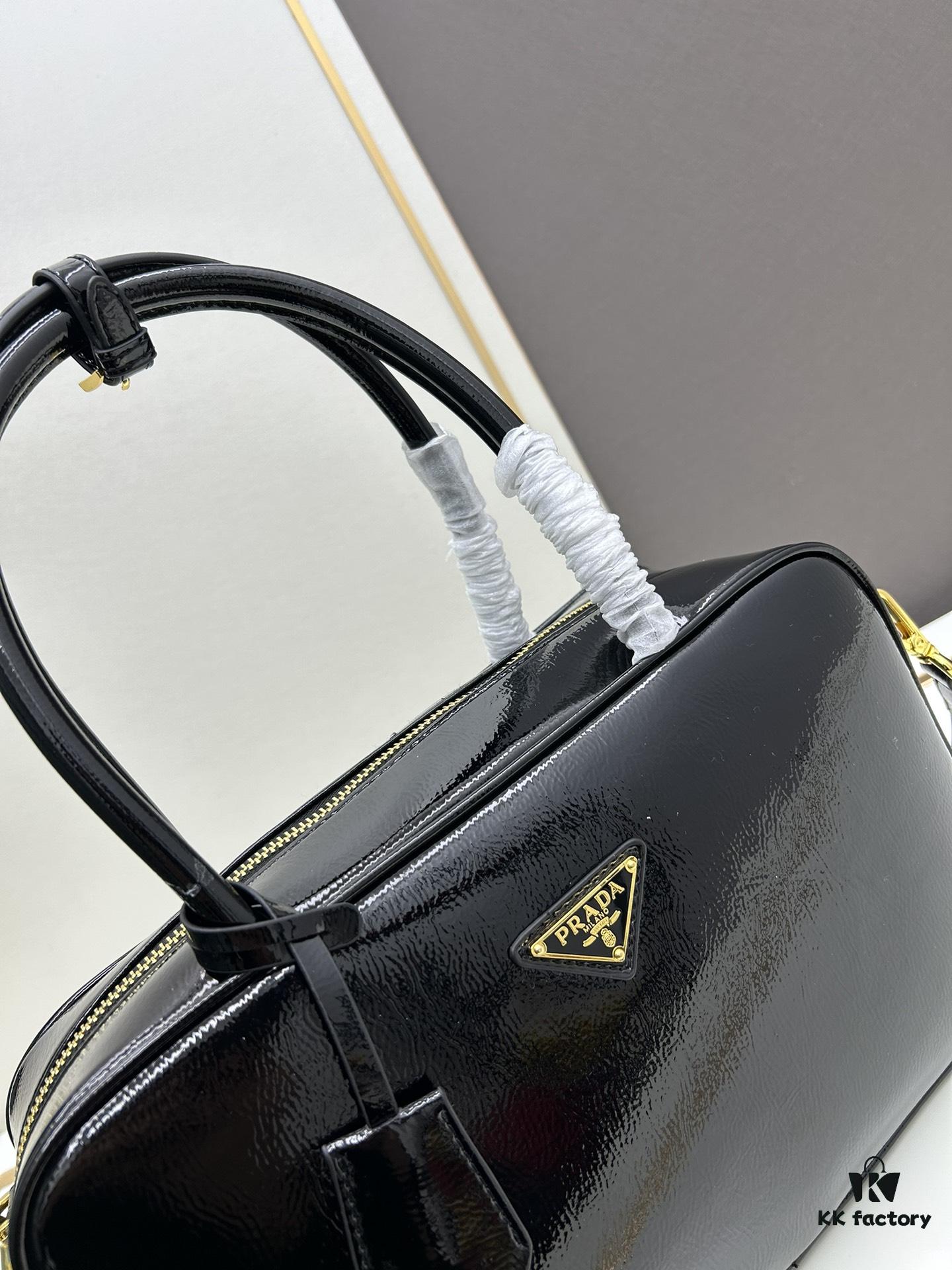 Nylon with Genuine Leather Trim, PRADA Counter New Arrival - Original Quality Matched to Counter Hardware, Re-Nylon Tote Bag