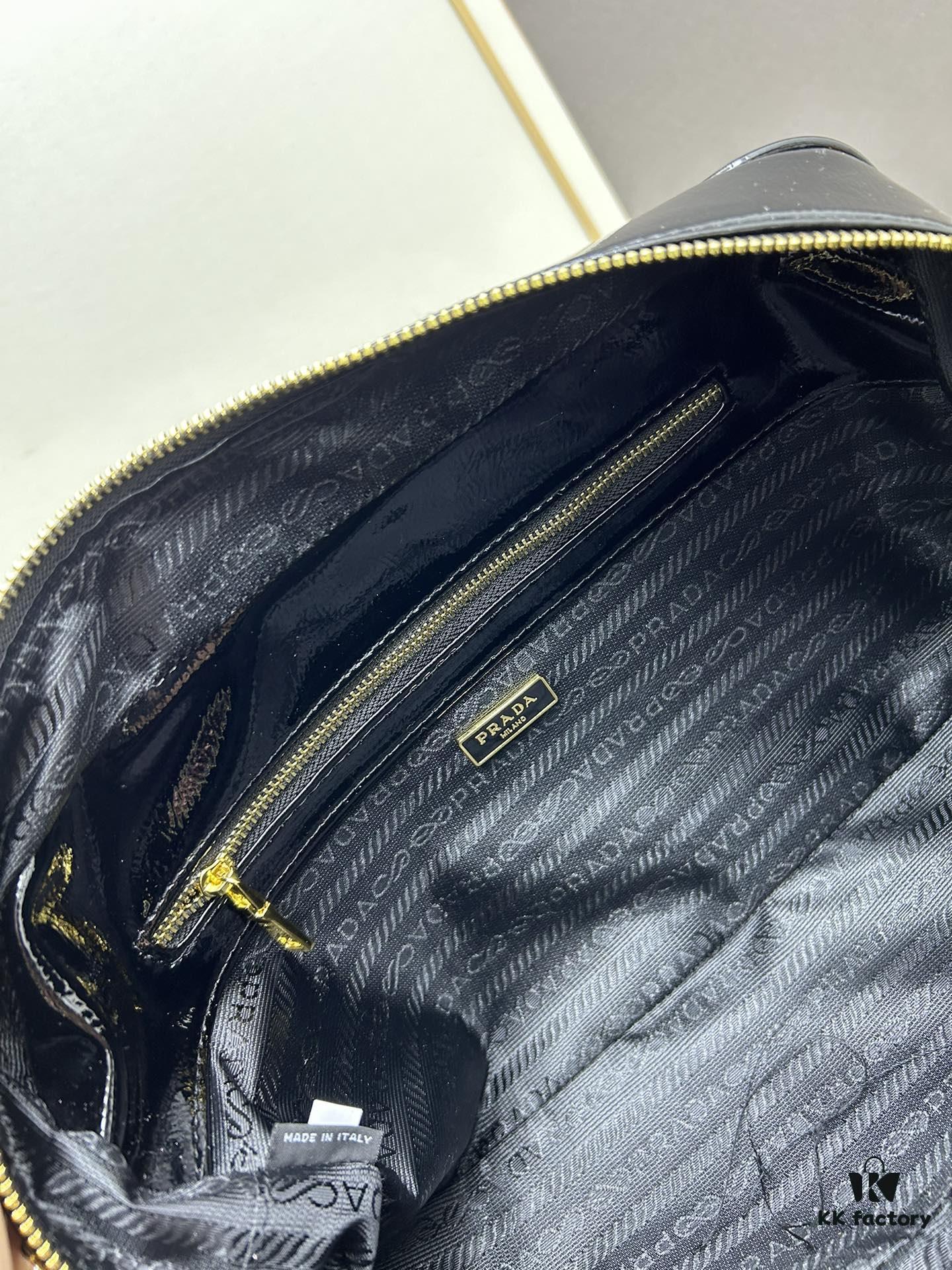 Nylon with Genuine Leather Trim, PRADA Counter New Arrival - Original Quality Matched to Counter Hardware, Re-Nylon Tote Bag