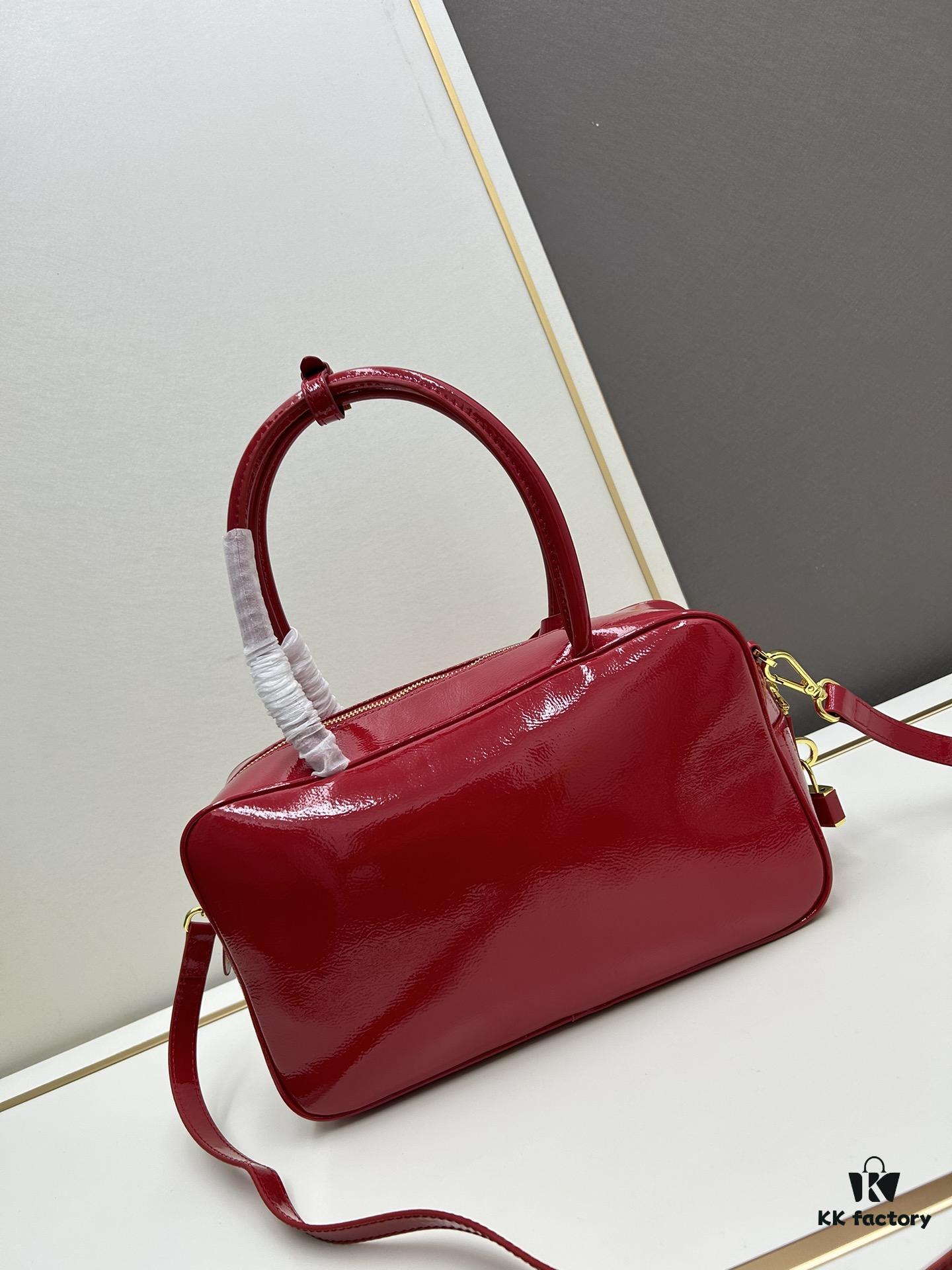 Nylon with Leather Trim, Full Leather 🎉PRADA Counter New Arrival🎉 [Original Order Quality + Matching Cabinet Hardware] Nylon and Top-Grain Calfskin Lock Bag