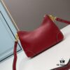 PRADA Bestseller Horn Bag (Leather Shoulder Strap + Chain Crossbody) - Vintage Meets Modern Fashion