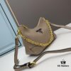 PRADA Must-Have Horn Bag with Detachable Chain Strap – A Perfect Blend of Vintage and Modern Fashion