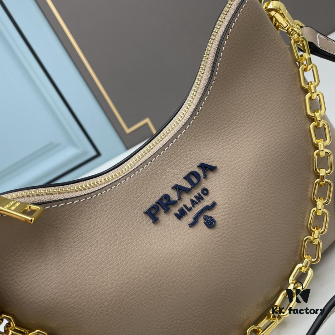 PRADA Must-Have Horn Bag with Detachable Chain Strap – A Perfect Blend of Vintage and Modern Fashion