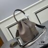 Prada New Arrival, Calfskin with Lychee Texture, Dual Strap Design, Stylish and Practical