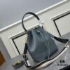 Prada Newest Arrival, Calfskin with Lychee Texture, Dual Strap Design, Stylish and Practical