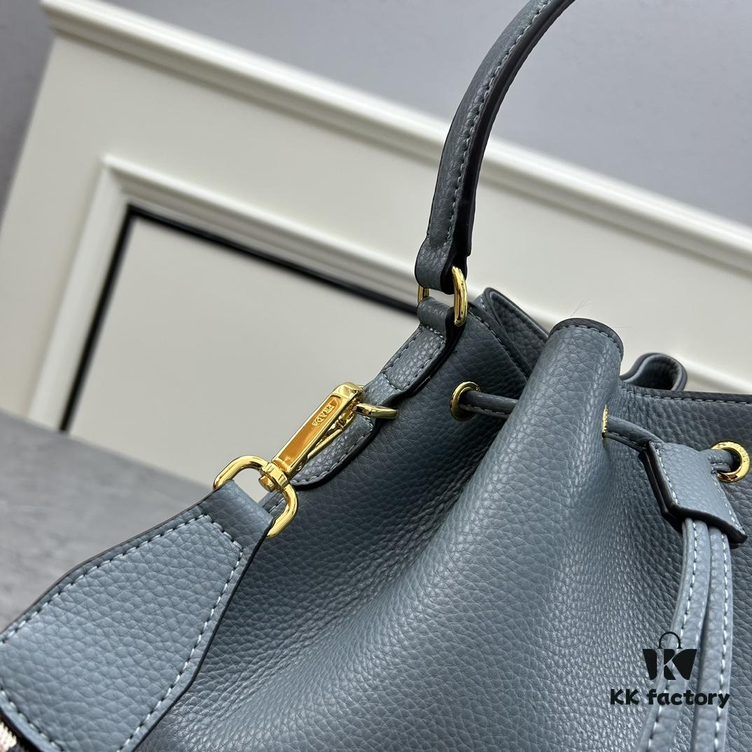 Prada Newest Arrival, Calfskin with Lychee Texture, Dual Strap Design, Stylish and Practical