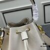 Prada New Arrival, Calfskin with Pebbled Texture, Dual Strap Design with Leather and Colorful Woven Strap, Stylish and Versatile Top Handle or Crossbody Bag