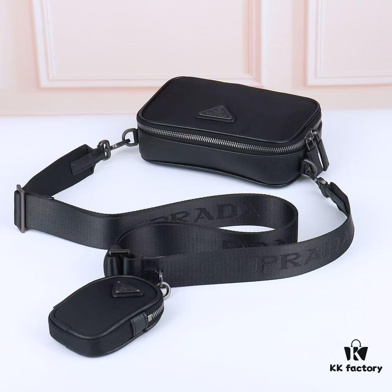 Prada Men's Bag in Recycled Nylon and Saffiano Leather, Reimagined for the New Collection