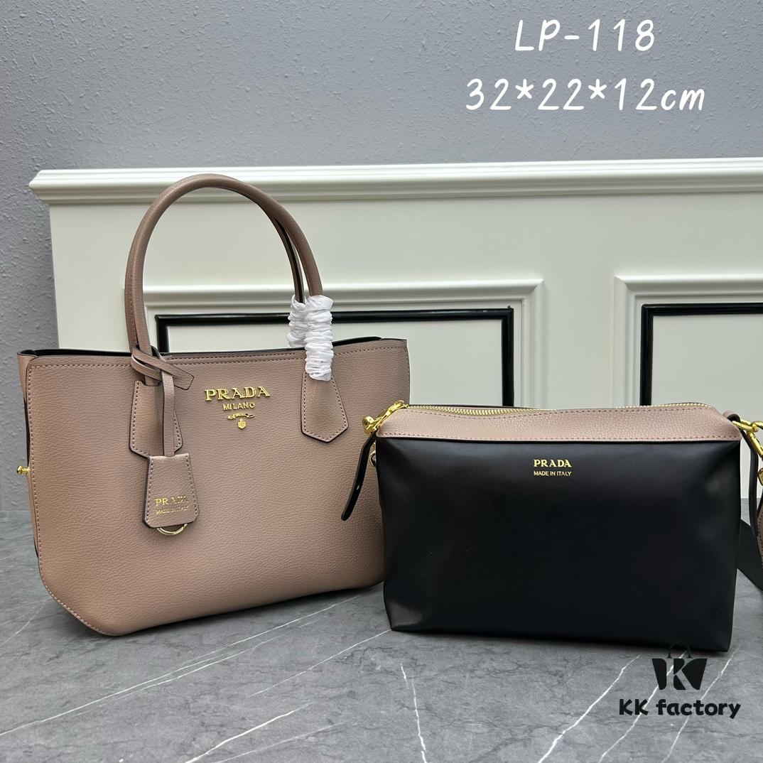 PRADA Mother & Child Bag - Latest Bestseller, Imported Saffiano Leather, Detachable Adjustable Strap, Dual Leather Handles, Front Zip Pockets, Classic Galleria Design