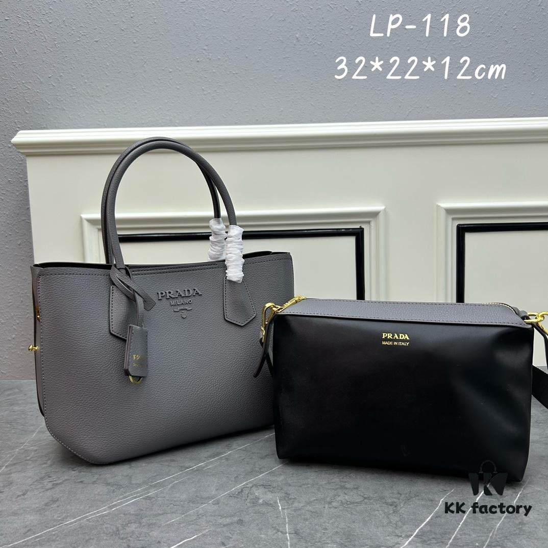 PRADA Mother & Child Bag - Latest Bestseller, Imported Saffiano Leather, Detachable Adjustable Strap, Dual Leather Handles, Front Zip Pockets, Classic Galleria Design