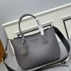 PRADA Mother-Child Bag - Latest Bestseller, Made from Imported Saffiano Leather, Double Leather Top Handles, Detachable and Adjustable Wide Leather Shoulder Strap, Two Exterior Zip Pockets, Classic Galleria Design