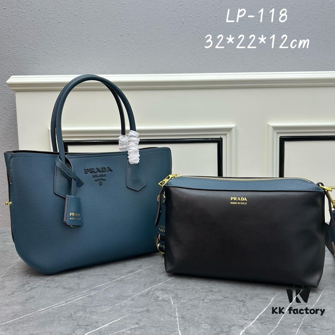 PRADA Mother-Daughter Bag - Latest Bestseller, Made of Imported Saffiano Leather