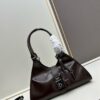 PRADA Counter New Arrival (All-Leather Series) Original Order Quality with Matching Hardware Full-Grain Oil-Waxed Calfskin Shoulder Bag