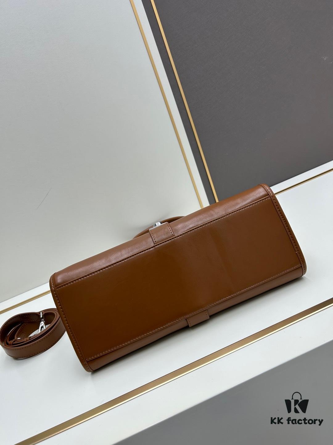 PRADA New Arrival Shoulder Bag (Full Leather Series) - Original Quality with Authentic Hardware, Full-Grain Wax Oil Cowhide