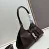 PRADA Counter New Arrival (All-Leather Series) Original Order Quality with Matching Hardware Full-Grain Oil-Waxed Cowhide Shoulder Bag